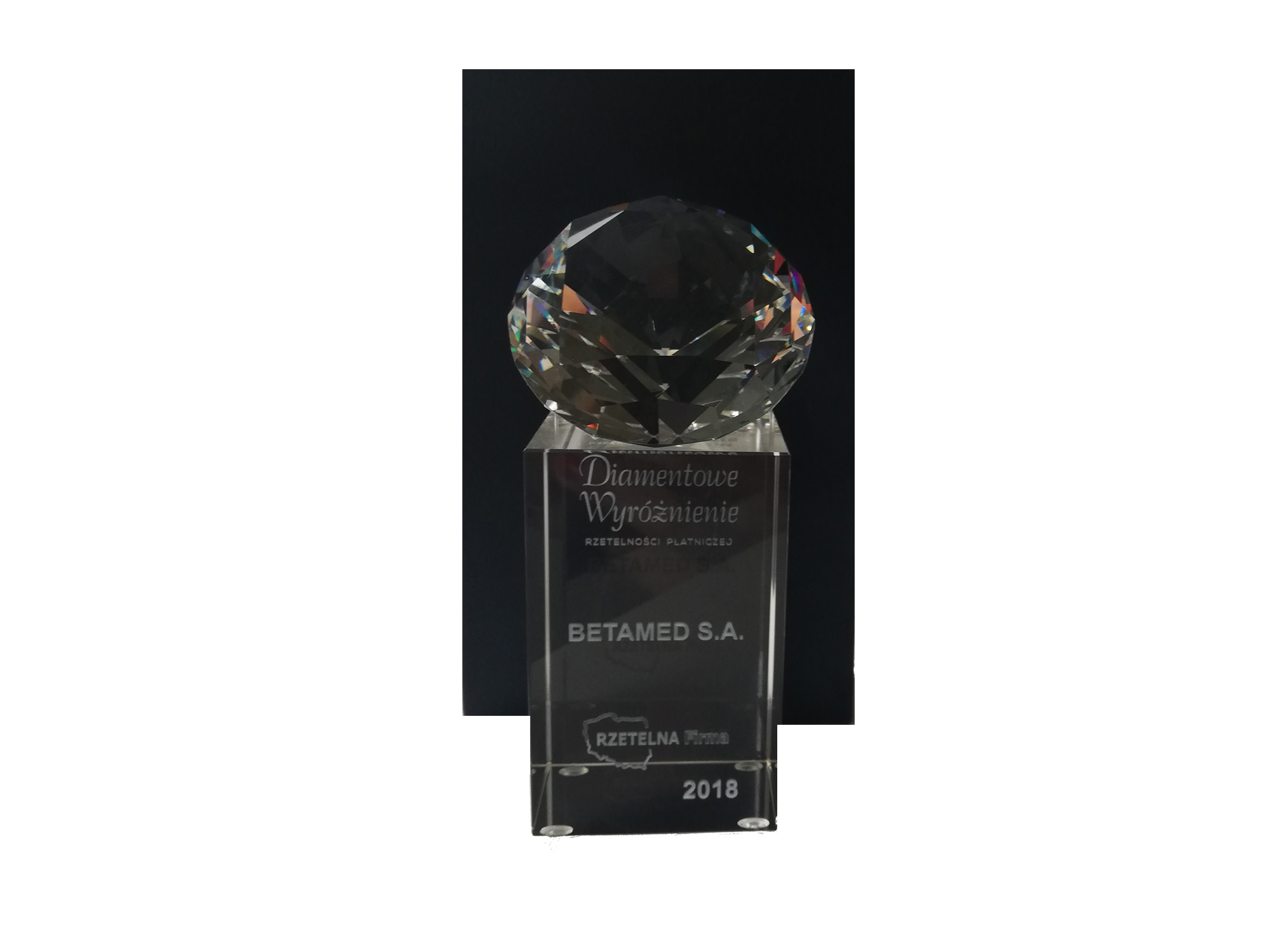 Diamond Award for Payment Reliability